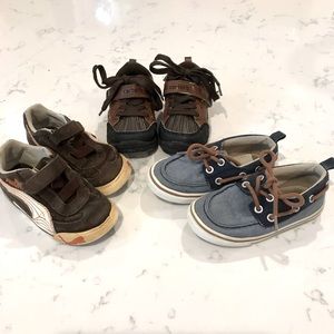 Boys/Toddler lot 3 Pair Play Shoes Old Navy, Carter’s, Puma Size 7